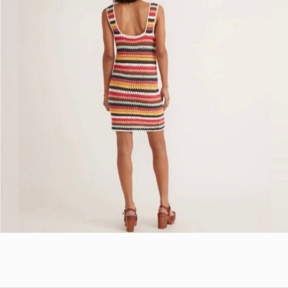 Marine Layer Red Orange Sheath Mini Dress - Picture 5 of 9